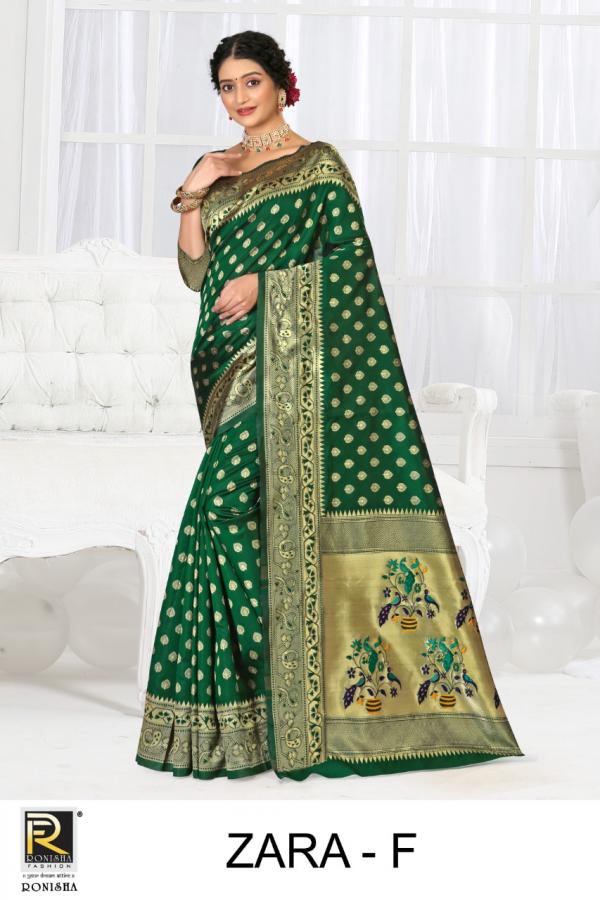 Ronisha Zara Premium Silk Pethani Casual Wear Saree Collection