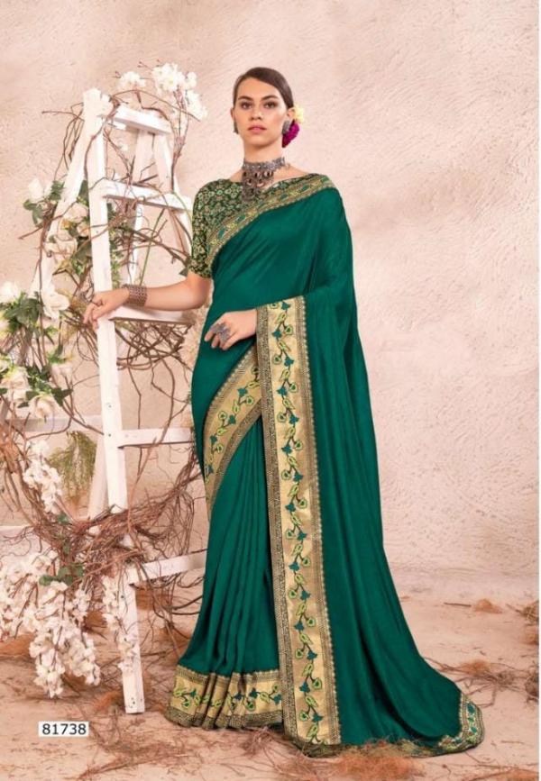 Kaamya Party Wear Designer Vichitra Silk Saree Collection 