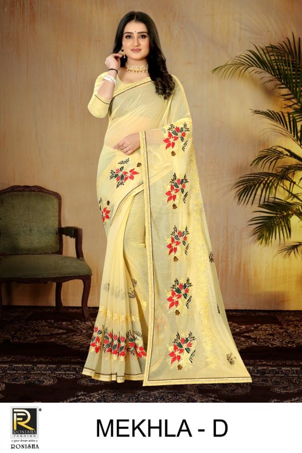 Ronisha Mekhla Fancy Thread Silk  Worked Beautiful collection 