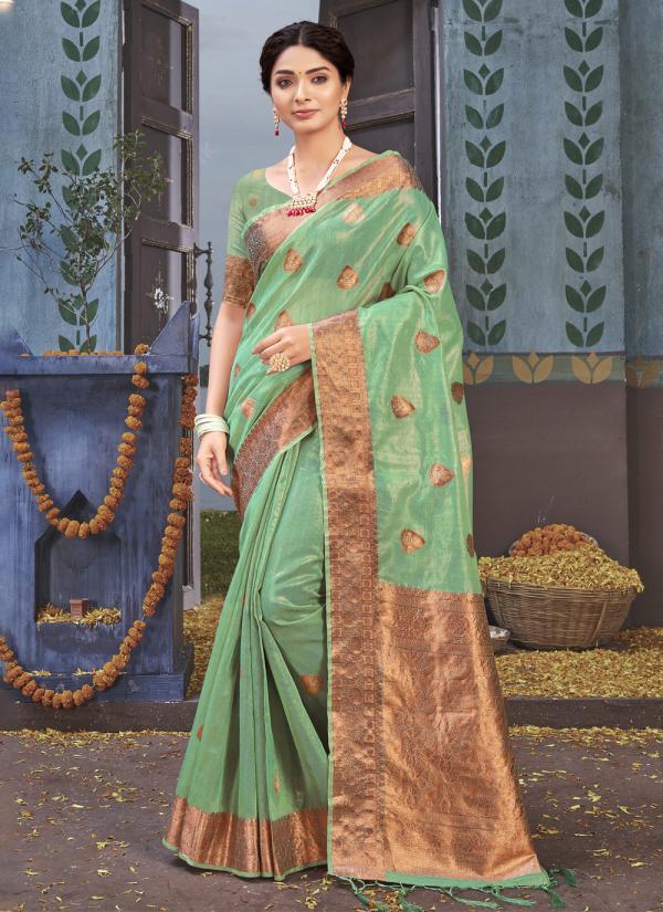 Sangam Padmini 2 Organza Weaving Rich Pallu Saree Collection