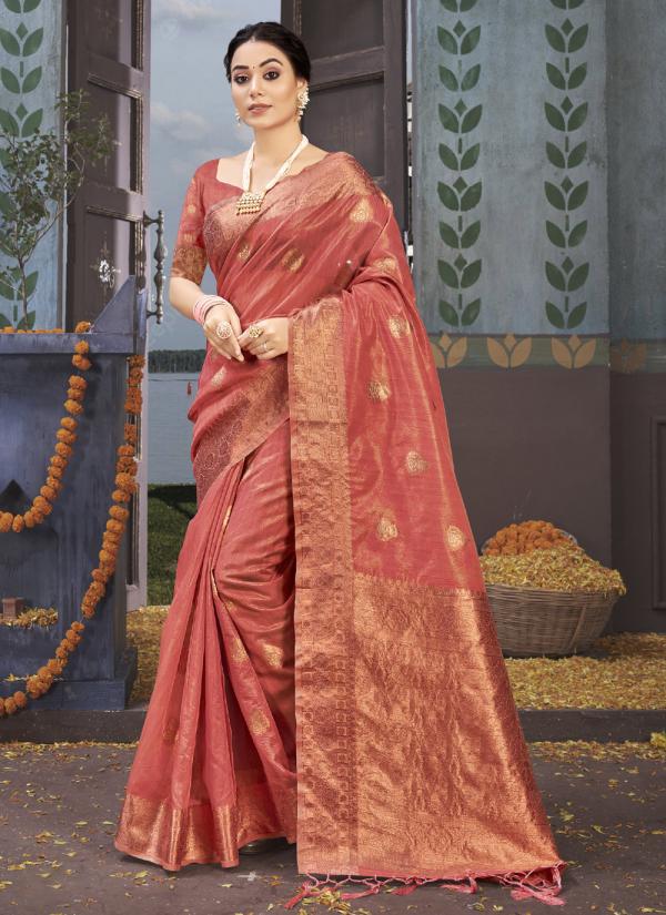 Sangam Padmini 2 Organza Weaving Rich Pallu Saree Collection