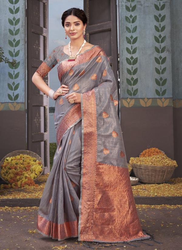 Sangam Padmini 2 Organza Weaving Rich Pallu Saree Collection