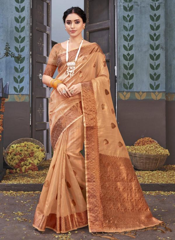 Sangam Padmini 2 Organza Weaving Rich Pallu Saree Collection