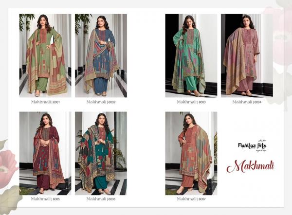 Mumtaz Makhmali Twill Pashmina Designer Dress Material