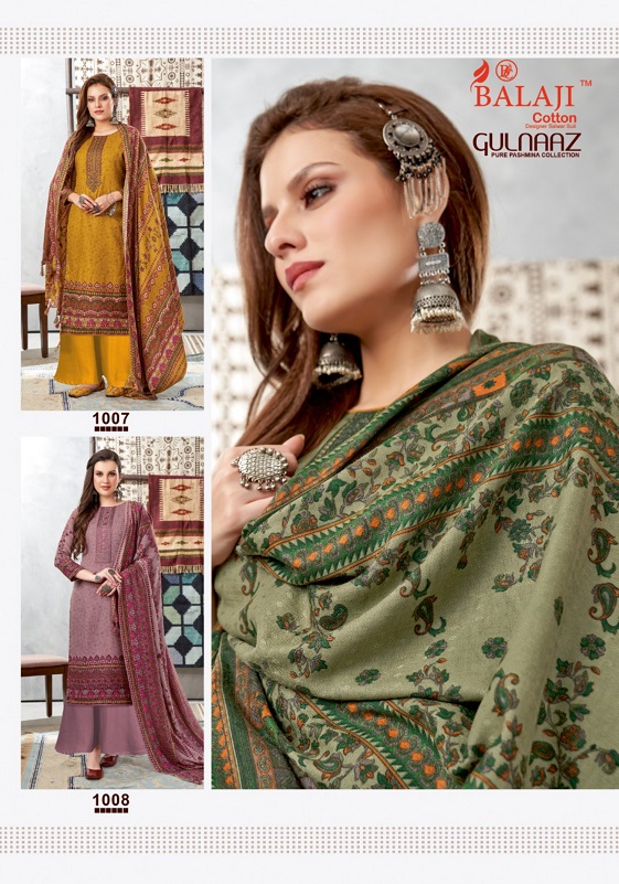 Balaji Gulnaaz Pashmina Cotton Designer Dress Material