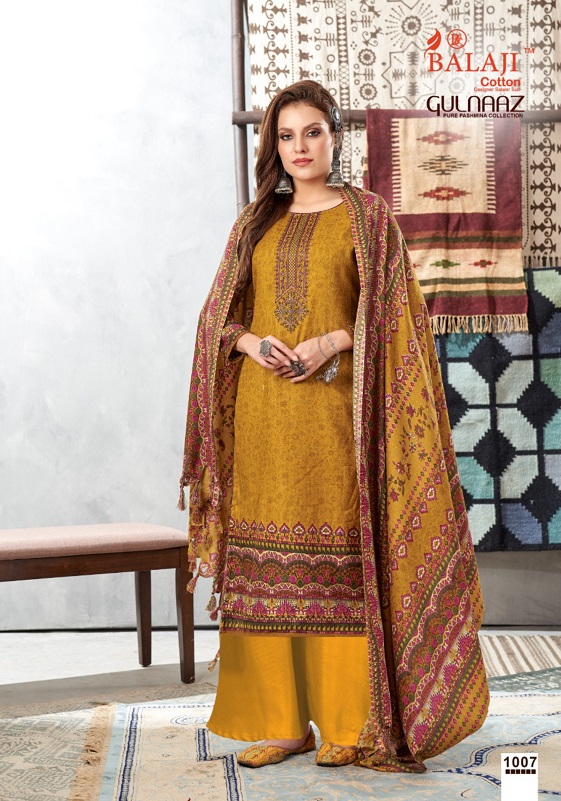 Balaji Gulnaaz Pashmina Cotton Designer Dress Material