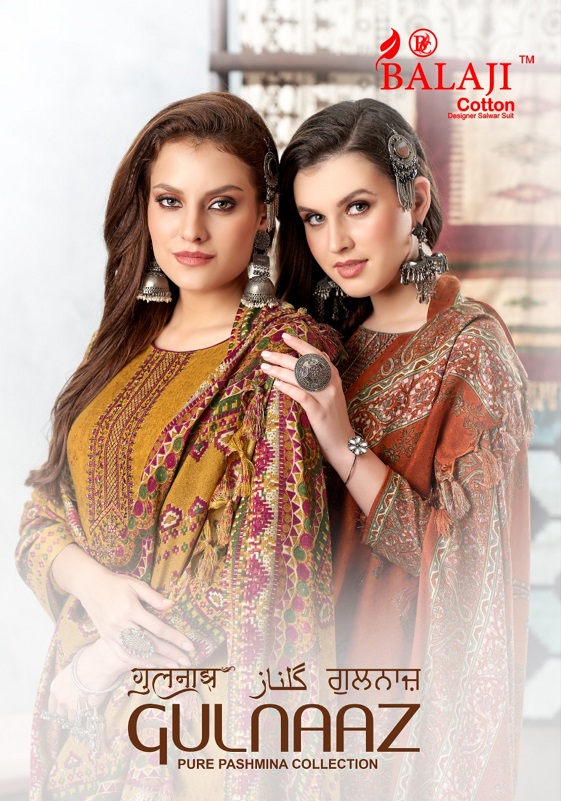 Balaji Gulnaaz Pashmina Cotton Designer Dress Material