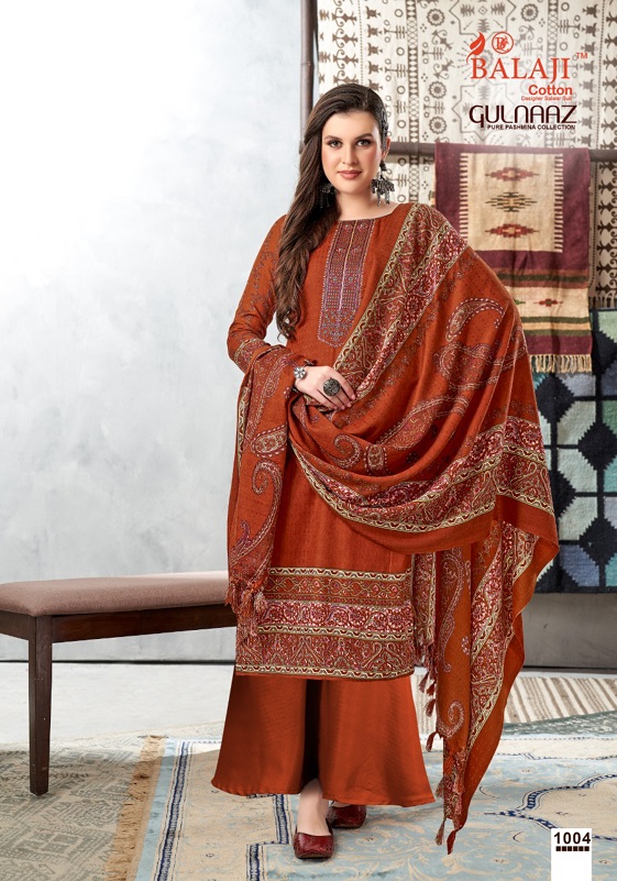 Balaji Gulnaaz Pashmina Cotton Designer Dress Material