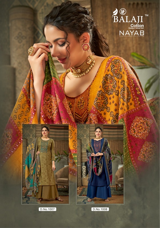 Balaji Nayab Pashmina Degital Print Designer Dress Material