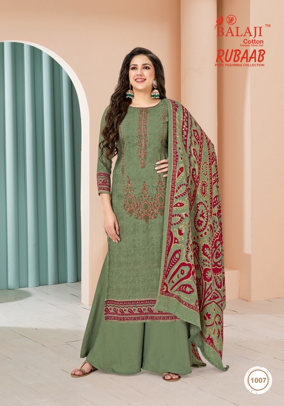 Balaji Rubaab Pashmina Designer Dress Material