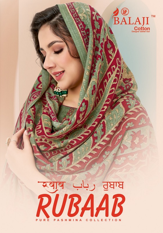 Balaji Rubaab Pashmina Designer Dress Material