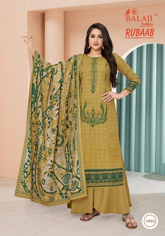 Balaji Rubaab Pashmina Designer Dress Material