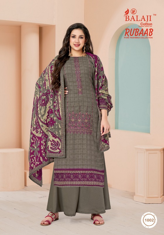 Balaji Rubaab Pashmina Designer Dress Material