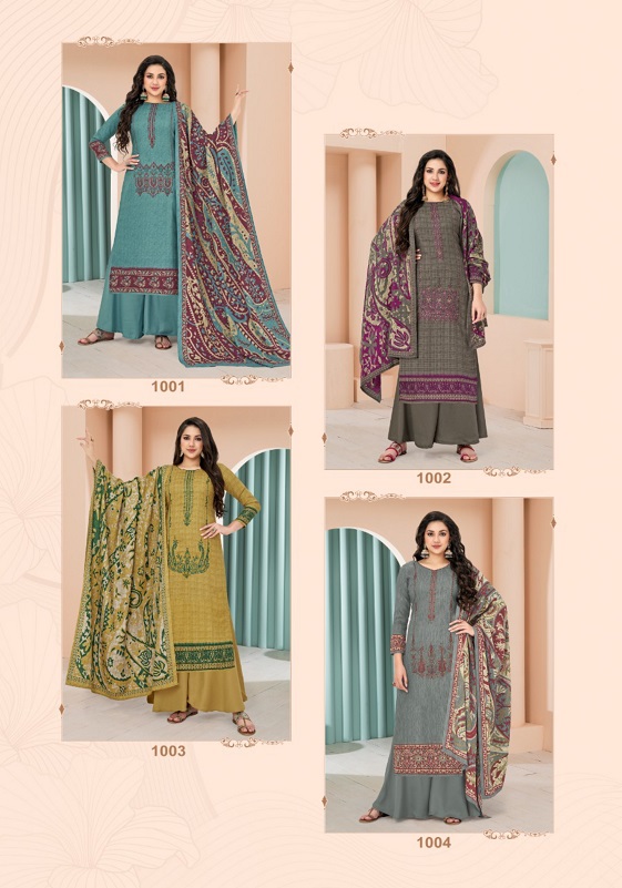 Balaji Rubaab Pashmina Designer Dress Material