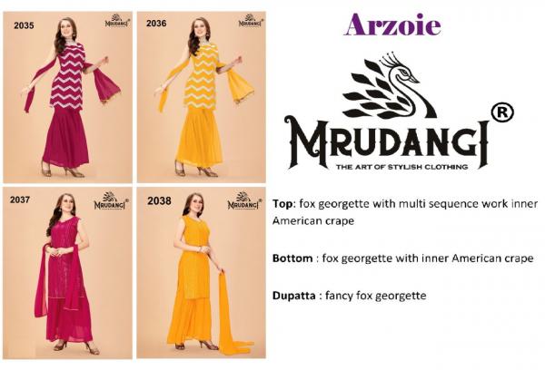 Mrudangi Arzoie 2035 Series Designer Wear Ready Made Collection