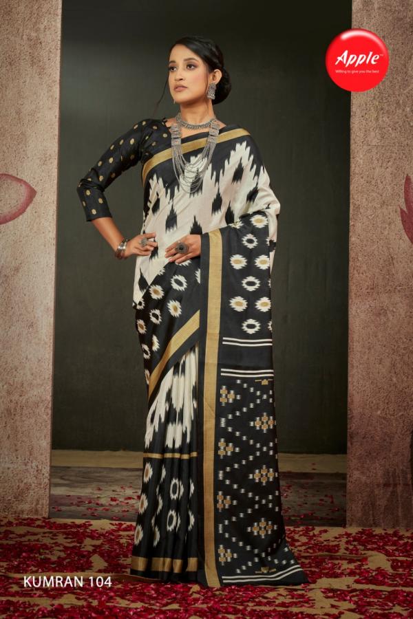 Apple Kumran 1 Casual Wear Printed Silk Saree Collection