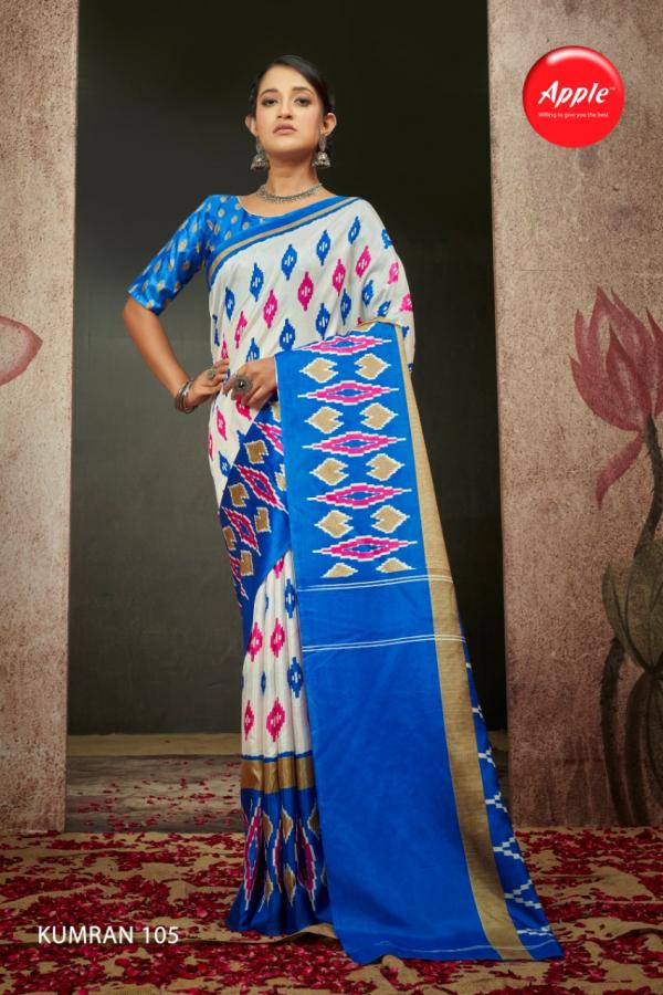 Apple Kumran 1 Casual Wear Printed Silk Saree Collection