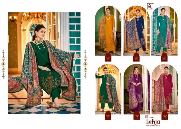 Alok Lehja Designer Kashmiri Pashmina Embroidery Pashmina Dress Material