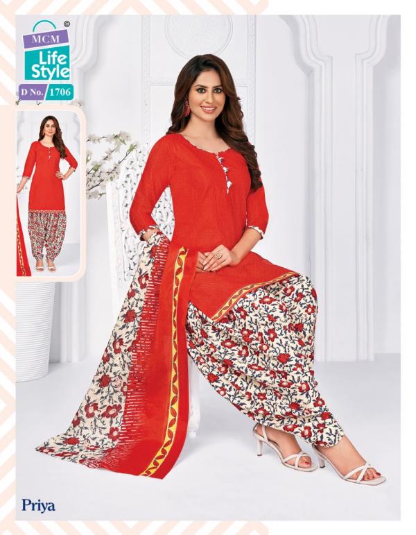 Mcm Priya Vol-17 Cotton Designer Exclusive Dress Material