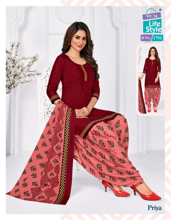 Mcm Priya Vol-17 Cotton Designer Exclusive Dress Material