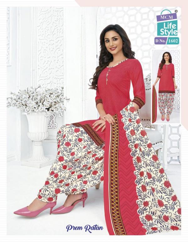 Mcm Prem Ratan Vol-3 Cotton Designer Dress Material