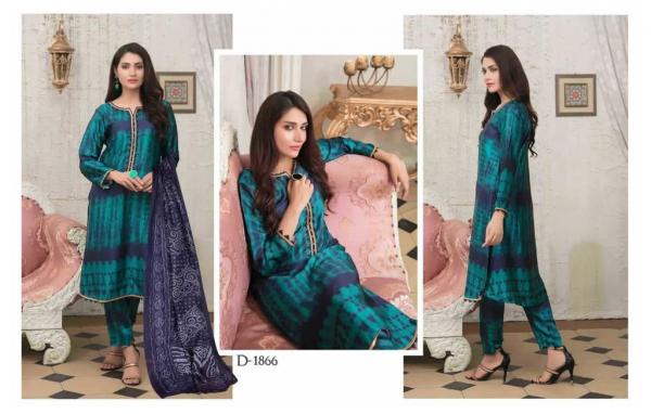 Hala Tie Dye  Karachi Cotton Designer Exclusive Dress Material