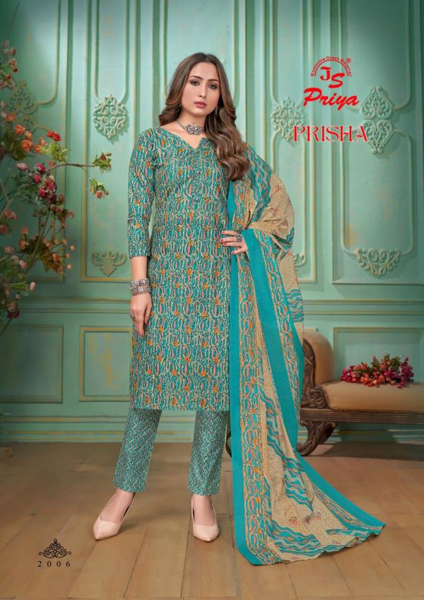 Js Priya Prisha Vol-2 Cotton Designer Dress Material