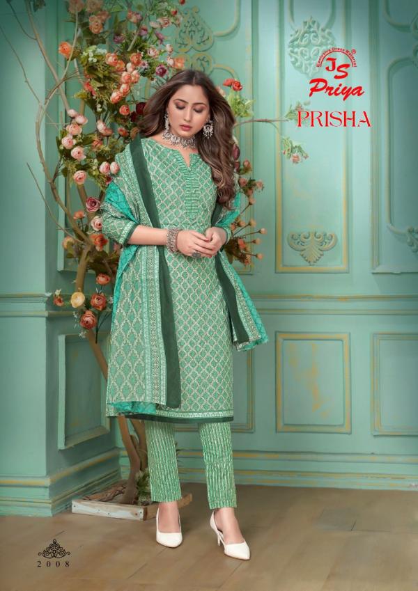 Js Priya Prisha Vol-2 Cotton Designer Dress Material