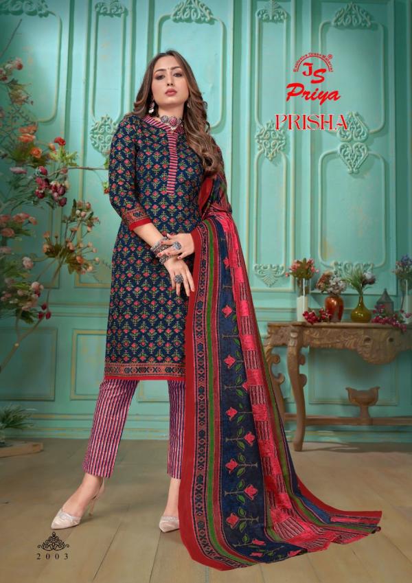 Js Priya Prisha Vol-2 Cotton Designer Dress Material