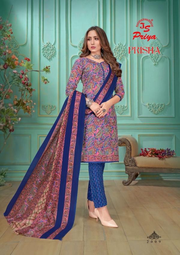 Js Priya Prisha Vol-2 Cotton Designer Dress Material