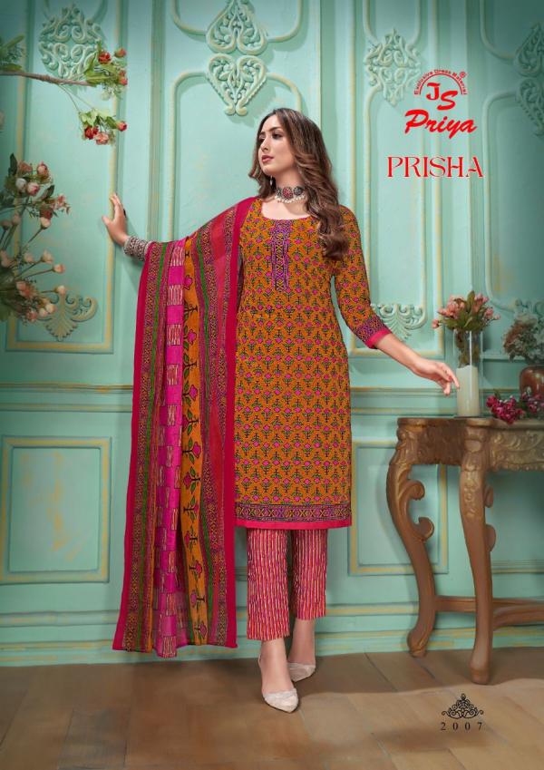 Js Priya Prisha Vol-2 Cotton Designer Dress Material