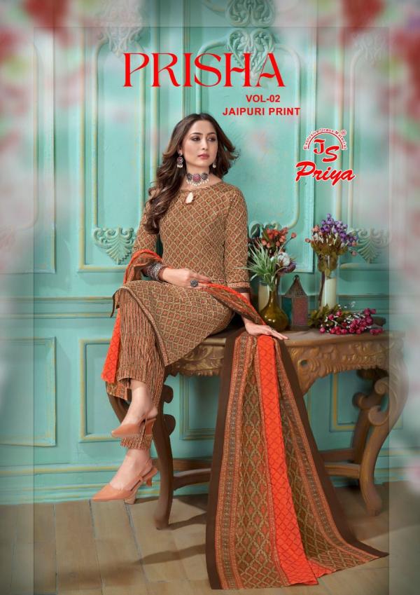 Js Priya Prisha Vol-2 Cotton Designer Dress Material