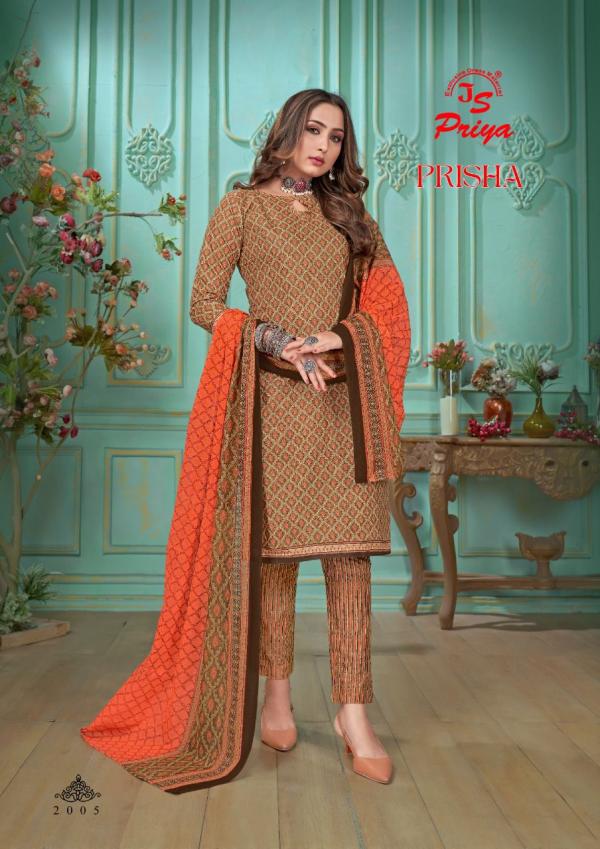 Js Priya Prisha Vol-2 Cotton Designer Dress Material