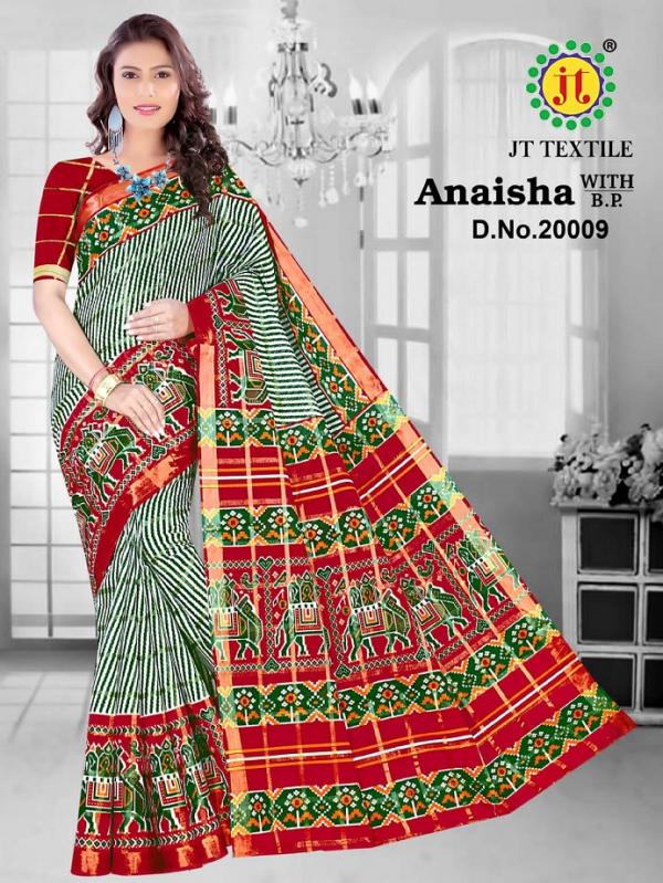 Jt Anaisha Vol-20 Cotton Designer Exclusive Saree Collection ...