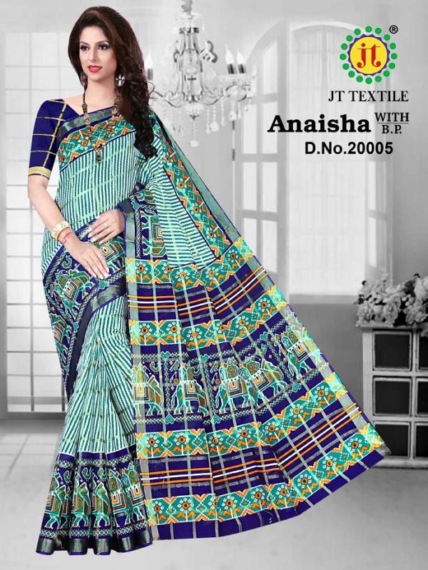 Jt Anaisha Vol-20 Cotton Designer Exclusive Saree Collection ...