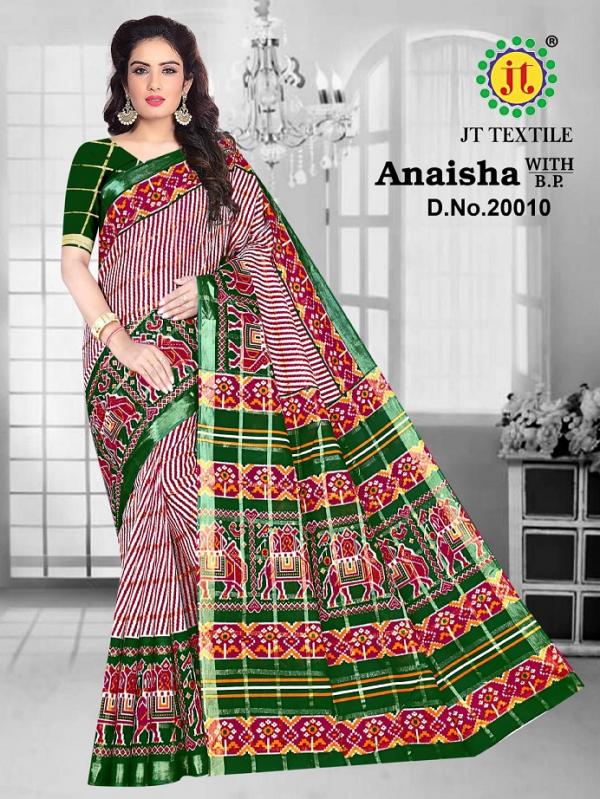 Jt Anaisha Vol-20 Cotton Designer Exclusive Saree Collection ...
