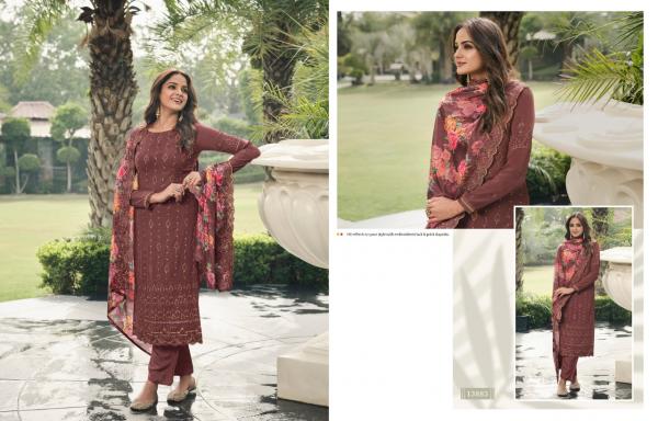 Zisa Elegant 3 Embroidery Georgette Designer Salwar Kameez Collection