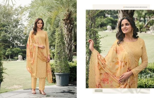 Zisa Elegant 3 Embroidery Georgette Designer Salwar Kameez Collection