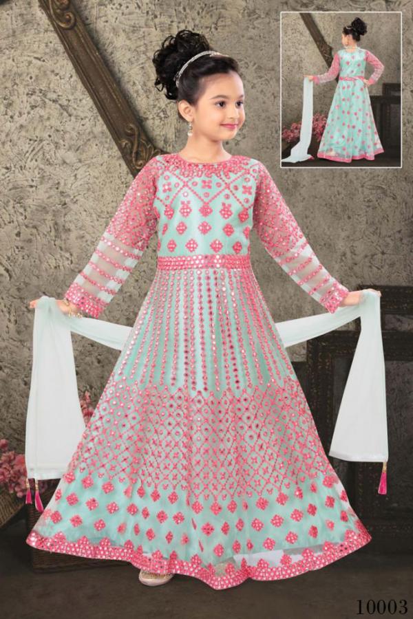 Dipti 10001 Wedding Wear Silk Designer Kids Gown Collection