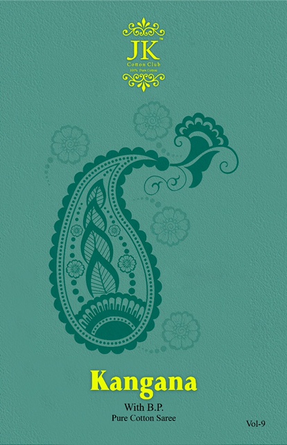 JK Kangana vol-9 Pure Cotton Printed Designer Saree