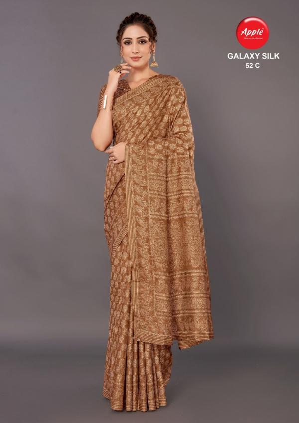 Apple Galaxy Silk 52 Festive Wear Khadi Silk Saree Collection