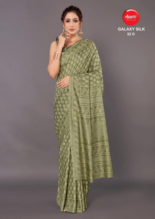 Apple Galaxy Silk 52 Festive Wear Khadi Silk Saree Collection