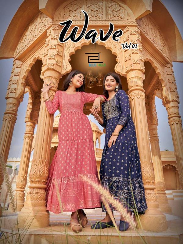 Blue Hills Wave 1 Heavy Rayon Anarakali Kurti Collection