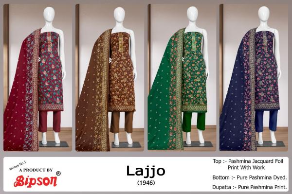 Bipson Lajjo 1946 Premium Winter Dress Material Collection