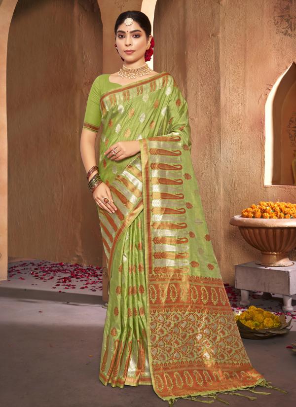 Sangam Gulzar Silk Weaving Rich Pallu Sarees Collection