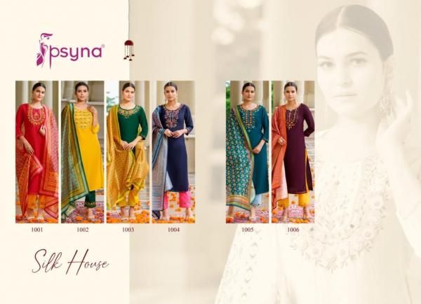 Psyna Silk House Beautiful Silk Designer Ready Made Collection