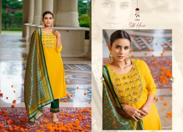 Psyna Silk House Beautiful Silk Designer Ready Made Collection