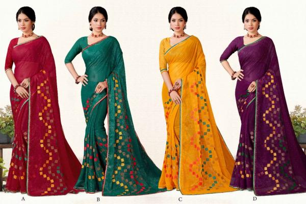 Ronisha Sayuri Festive Wear Chiffon Designer Saree Collection