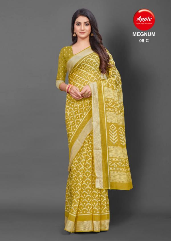 Apple Megnum 08 Casual Wear Cotton Saree Collection