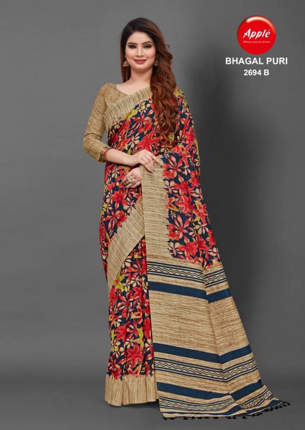 Apple Bhagalpuri 2694 Festive Wear Silk Saree Collection